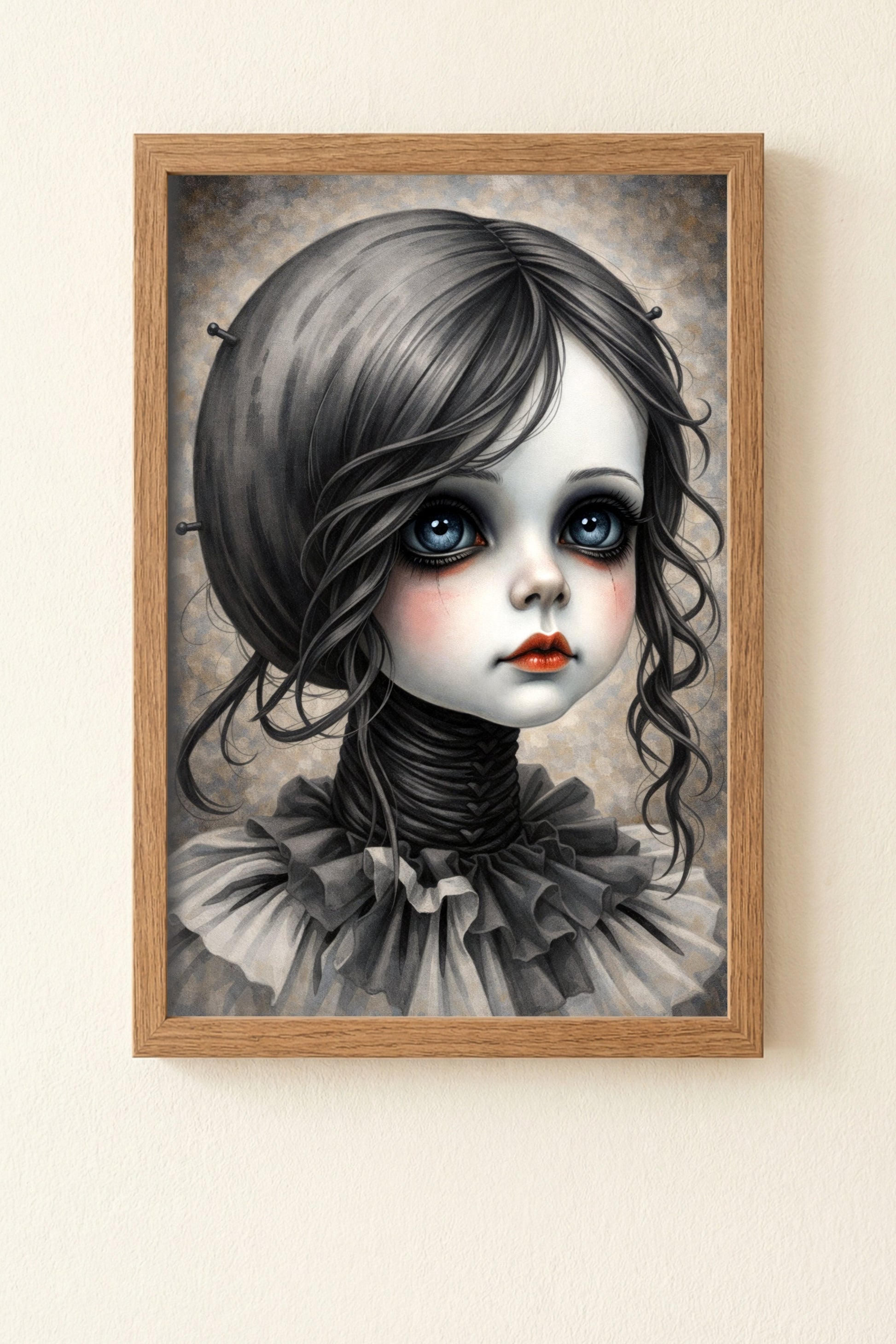 "The Silent Muse" – Fine Art Print | Gothic Mädchen-Porträt im viktorianischen Stil