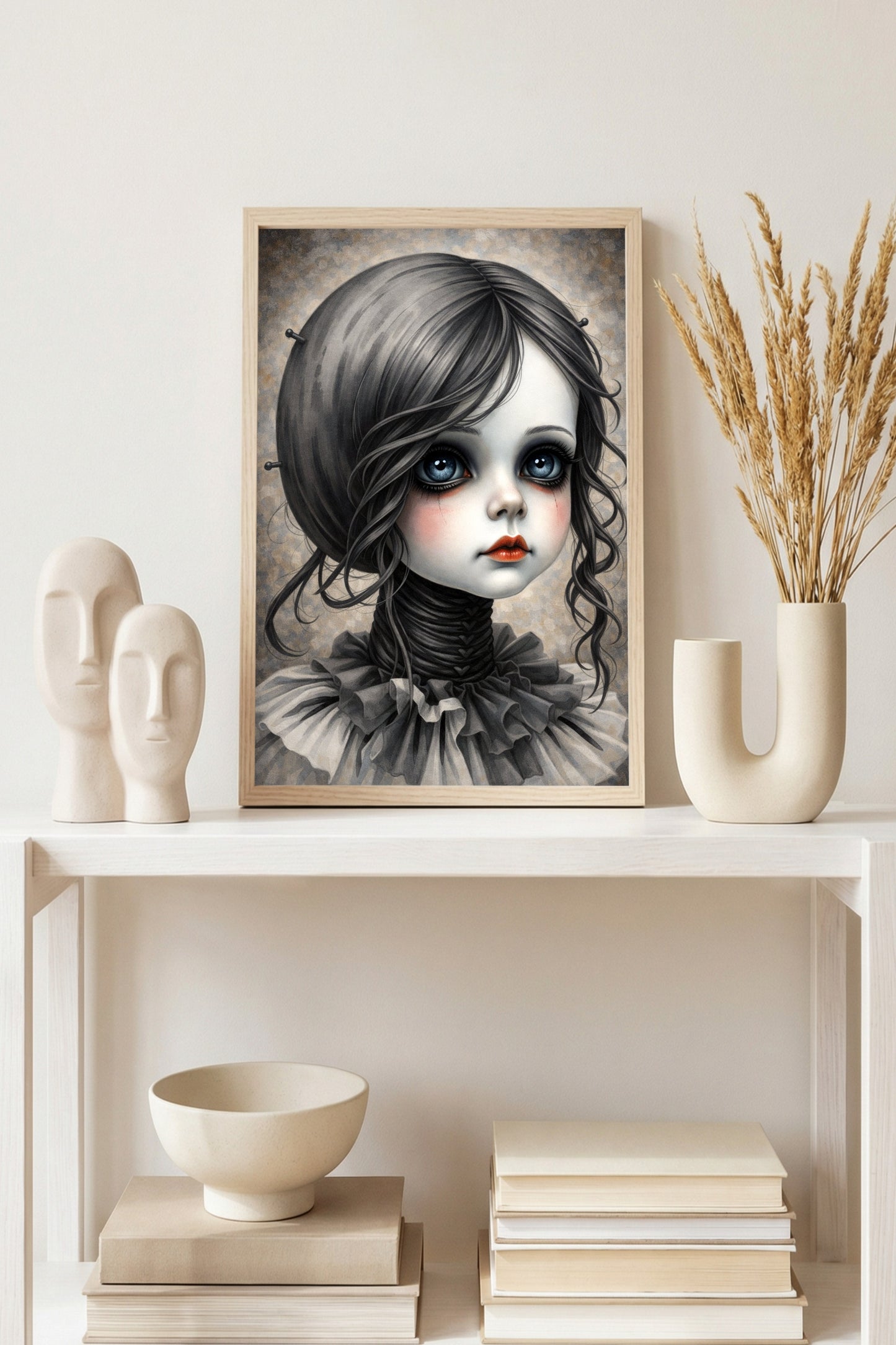 "The Silent Muse" – Fine Art Print | Gothic Mädchen-Porträt im viktorianischen Stil
